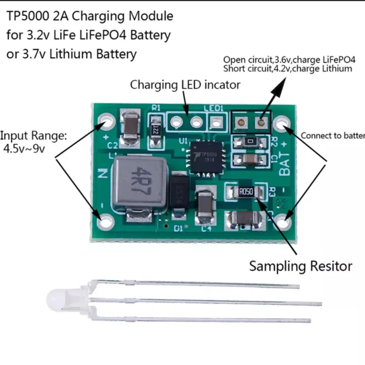 TP5000%204.2v/3.6v%201A%20Lithium%20Battery%20charging%20board%20charger%20module%20-%20Image%203
