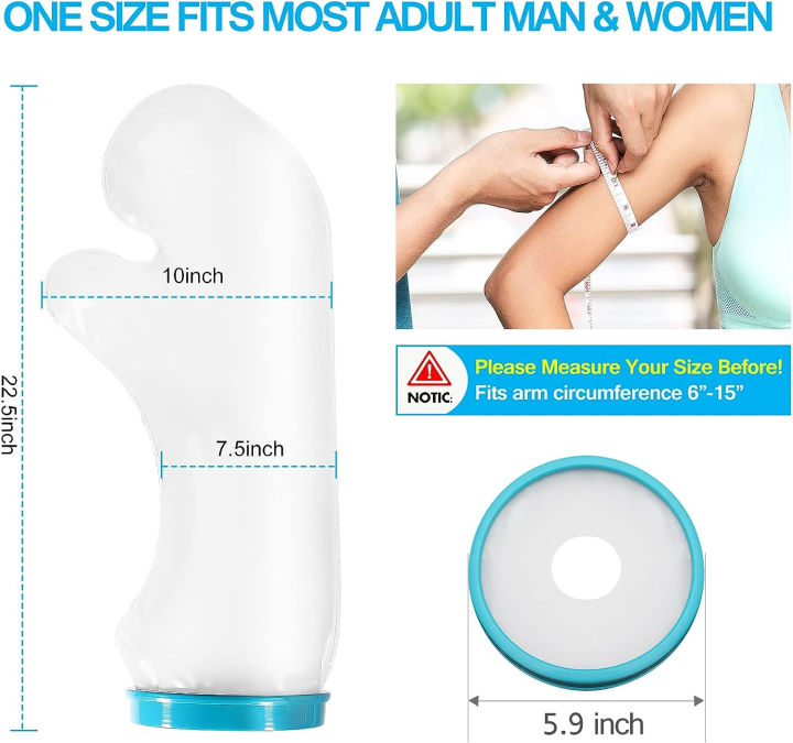 (Preorder)%20NEENCA%20100%25%20Waterproof%20Arm%20Cast%20Cover%20for%20Shower%20Bath,%20Adult%20Reusable%20Arm%20Cast%20Covers%20Protector%20Shower%20Bag%20for%20Wound%20Arm,%20Hands,%20Wrists,%20Elbow,%20Finger%20-%20Image%203