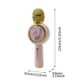 Tech Infinite X6 BT 5.1 Wireless Microphone Karaoke Mic Speaker Microphone TWS Bluetooth-compatible Karaoke Microphone Wireless silencer/magic sound Microphone TF Speaker Sing Mic. 