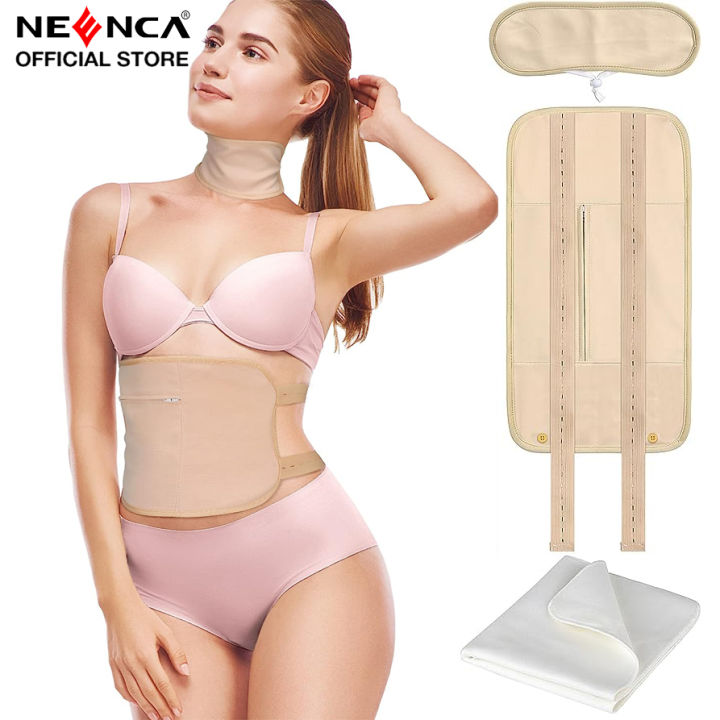 (Preorder) NEENCA Castor Oil Pack of 3, Organic Castor Oil Pack Reusable for Liver Detox, Adjustable Elastic Strap, Cotton Flannel, Machine Washable Prevents Oil Leakage