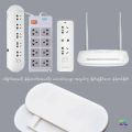 Power Strip Holder Desk Organiser wall-mounted Strong Seamless Home Free Punching Socket Hanging Wall Home Storage Supplies နံရံကပ် ချိတ်တွဲ. 