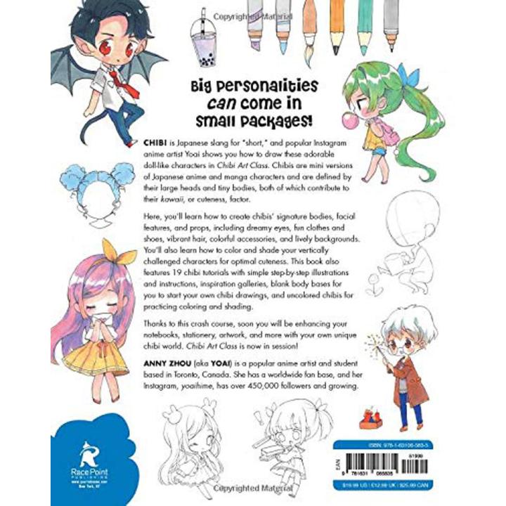 Ebook - Chibi Art Class: A Complete Course in Drawing Chibi Cuties and Beasties - Includes 19 step-by-step tutorials!