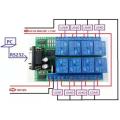 8 Channel Relay Board with Serial Control. 