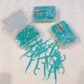 Watsons Brand (Made in Thailand) Mint coated round thread dental floss pricks *50pcs/box. 