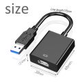 USB 3.0 to HDMI Adapter 1080P USB To HDMI-Compatible Video Converter External USB Adapter Video Adapter Cable. 