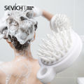 (Preorder) SEVICH Shampoo Brush Silicone Massage Scalp Comb Hollow Massage Brush Hair Brush Shower Brush Hair Scratching Comb. 