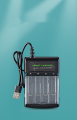 Four-slot Multi-Compatible AA/AAA Battery USB Charger. 