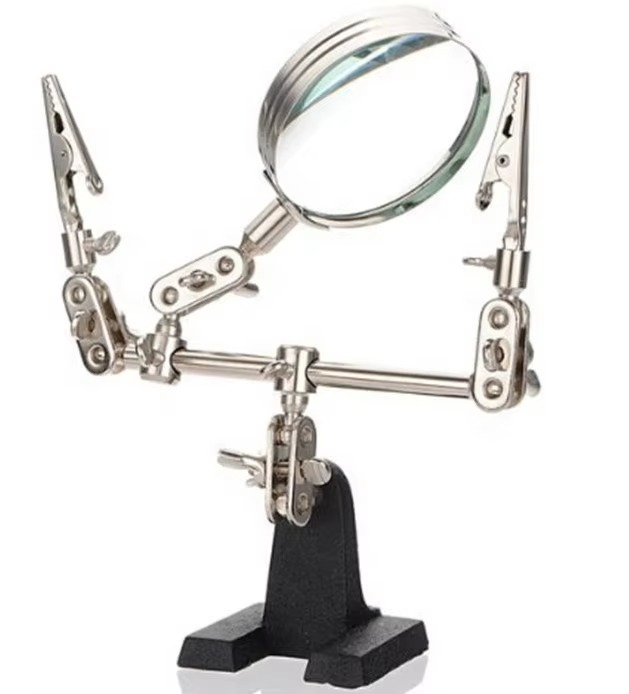 🛠️Modelcraft Helping Hands with Glass Magnifier📟🔍 | Shop.com.mm