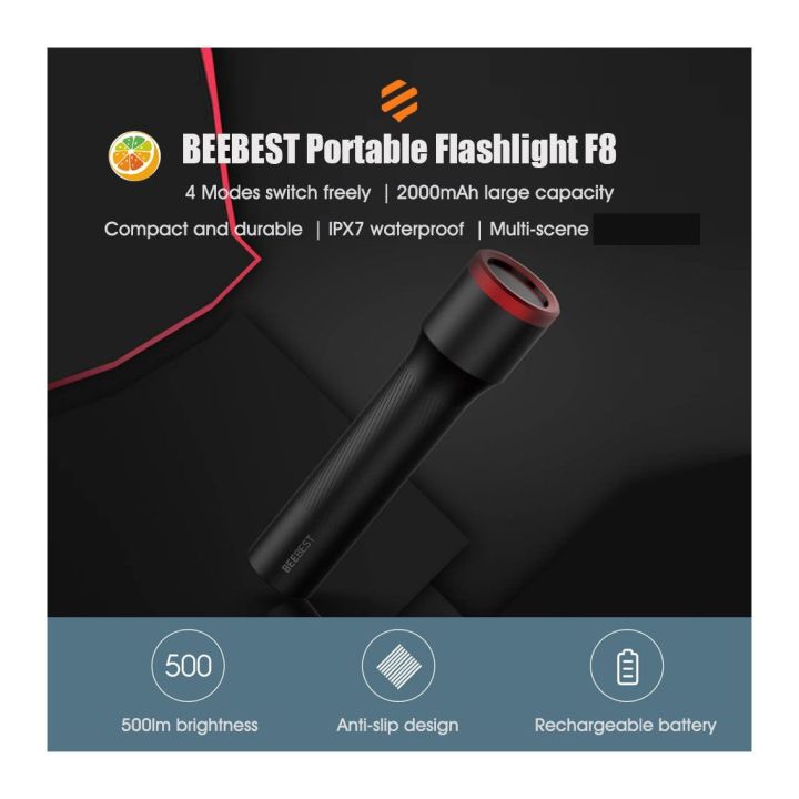 Beebest%20Portable%20Flashlight%20F8%20Powerful%20Rechargeable%20IPX7%20Waterproof%204%20Gears%20Control%20LED%20Flash%20Light%20Camping%20Outdoor%20Tools%20-%20Image%209