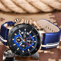 (Preorder) LIGE Men Quartz Analog Wrist Watch Leather Sports Watches Luxury Brand Waterproof Chronograph Watch For Men အမျိုးသားဝတ်လက်ပတ်နာရီ. 