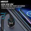 (Preorder)MeeGoo 3-port car charger 165W Quick Charge, decorative lights For Xiaomi Samsung Oppo. 
