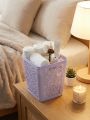 Trash can -Fashion Creative Hollow Trash Can Kitchen Bathroom Without Cover Square Plastic. 