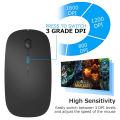🖱️Silent Wireless Mouse [Battery Level Visible] 🔕 Slim & Rechargeable 🔋🖱️. 