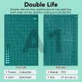 A1 Cutting Mat | Cutting Pad | Craft Cutting Board | Non-Slip Surface For Fabric | Double Sided Line Guides Self Healing Craft Mat | Desk DIY Handmade Stickers Cutting Plate Office Supplies | PVC Patchwork Cut Pad Durable Patchwork Tools. 
