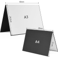 (Preorder) UTEBIT Large Foldable Reflector Ref Board, 1 Sheet, 3 Colors, Silver, Black, and White. A3-Size Camera Ref Board for Photographing Rectangular Objects, Video Shooting Lighting, Compact Lighting Tools, Supports/Absorbs/Improves the Shape of Smal. 