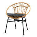 (Preorder) Furintrend Outdoor chair, AIRES9 model, natural color synthetic rattan. 