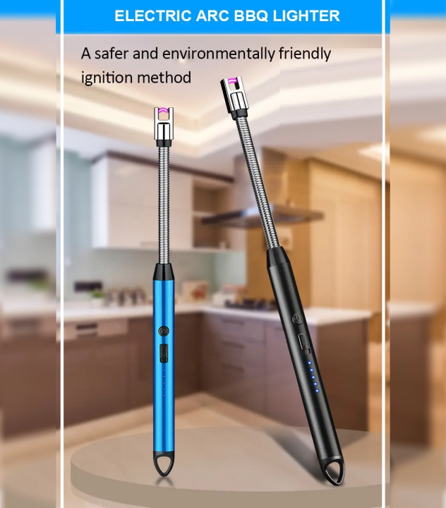 ARC BBQ Lighter with Rechargeable USB Cable with Flexible Goose Neck ...