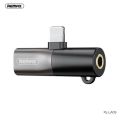 Remax - RL-LA09 2.0A Audio Jack Splitter ( 3.5mm & Lightning ). 