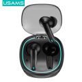 (Preorder) USAMS ENC Ture TWS Wireless Bluetooth 5.3 Earphones Dual-Mic Noise Reduction IPX6 Waterproof 60MS Low Latency for Mobile Games/Online Class Meeting Samrt Headset Touch Control. 