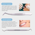 (Preorder) Cofoe Dental Stainless Steel Tartar Removal Tool - Tweezers, Intraoral Mirror, Dental Sickle Scaler, Shovel Scaler for Stain Removal, Tooth Cleaning Kit. 