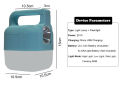 Rechargeable Emergency Flashing Lamp Light. 