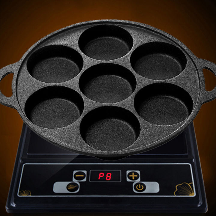 (Preorder)%C2%A0%E3%80%90winnereco%E3%80%917-cup%20Cast%20Iron%20Egg%20Pan,%20Non-stick%20Pancake%20Pan%20with%20Brush,%20Omelette%20Pan%20for%20Gas%20and%20Induction%20Cooktops%20-%20Image%207