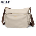 (Preorder) New Women's Golf Shoulder Bag, Nylon Shoulder Bag, Women's Casual Multi-Layer Versatile Shoulder Bag, Lightweight Black Apricot Shoulder Bag. 