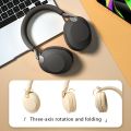 Tech Infinite MS-B2 wireless Bluetooth 5.3 headphones can be rotated and folded noise-cancelling microphone high quality bass music game headset Wireless Headphones Over Ear, HiFi Deep Bass Wireless Headset,ကြိုးမဲ့နားကြပ်. 