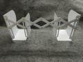 Clover Metal Adjustable Book Holder Stand, Retractable Book Stand, Desktop Organizer, telescopic book end folding bookshelf. 