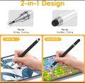 2 in 1 Universal Stylus Pen for IOS Android Phone Tablet Mobile Accessories for iPad Tablet Drawing Pen Capacitive Screen Touch Pen. 