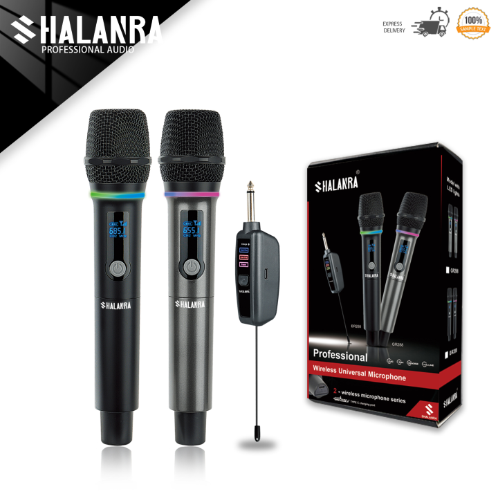 (Preorder)%20SHALANRA%20GR288/BR288%20Wireless%20Microphone%20with%20RGB%20Lighting%20Effects,%20Professional%20Karaoke%20Microphone,%20Suitable%20for%20Outdoor%20Performances,%20Professional%20Wireless%20Microphone.%20-%20Image%202