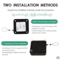 Automatic Door Closer for All Doors - Automatic Retractable Cable Box and Heavy Duty Stainless Steel Wire, No Drilling, 1 Set. 