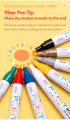 Deli Makers | Oil Paint Pen 2.0mm | Graffiti Pens | Waterproof Permanent | Color Art Supplies Drawing DIY. 