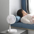 Mini Foldable Desk Fan 7200mAh USB Rechargeable Up/Down Adjustable Portable Stretchable Desktop Fan. 
