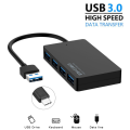 Four-port ultra-thin USB 3.0 hub splitter USB computer docking station hub expander. 