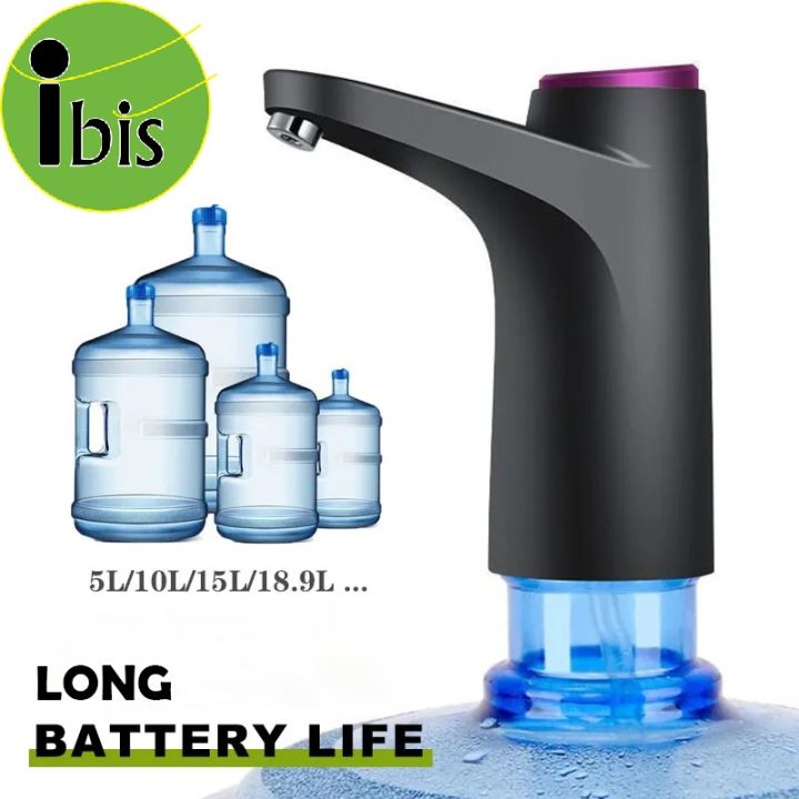 iBis_ Electric Drinking Water Dispenser Wireless Electric Barreled Water Pump Intelligent Pressurized Purified Water Automatic Water Dispenser Simple Barrel Type Pumping (ရေသန့်ဘူးပန့်)