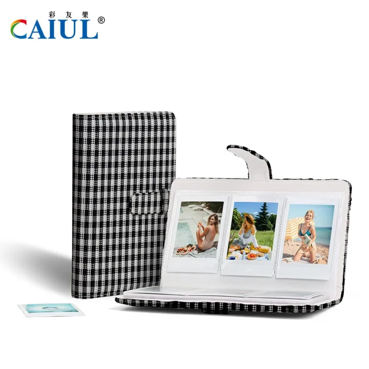 (Preorder)%20FujiFilm%20Photo%20Album%20mini%2011%20CAIUL%20Black%20and%20White%20Plaid%203-inch%2096-piece%20PU%20Color%20Oil%20Paint%203-inch%20-%20Image%203