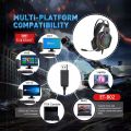 Tech Xtreme_ Earldom Mic LED Light Long microphone Stereo headset gaming Gamer 7.1 usb RGB  gaming headphones with microphone. 