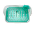 Picnic Dish Drainer Aqua Drop with Color Box. 