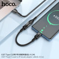 Hoco U107 Type-C male to iP female adapter cable(L=0.1m). 