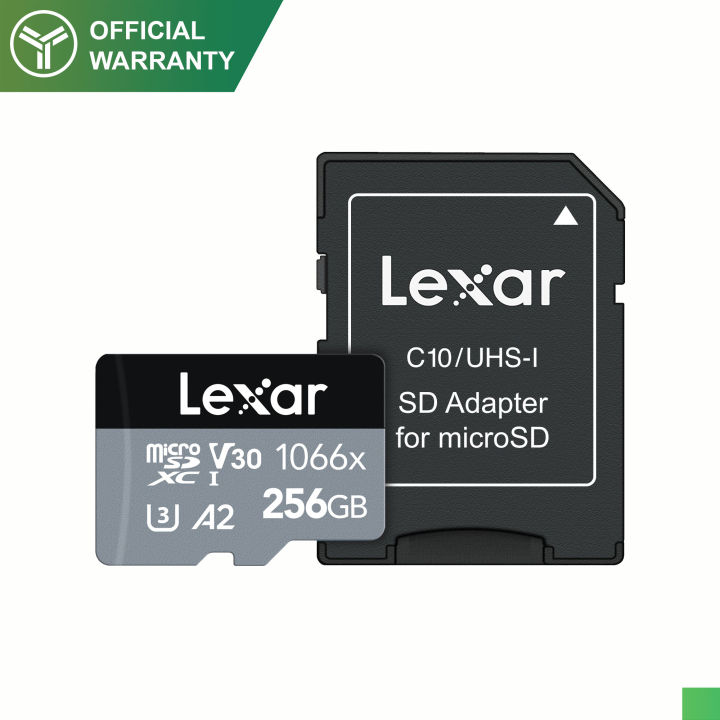 Lexar%C2%AE%20Professional%20256GB%201066x%20microSDXC%E2%84%A2%20UHS-I%20Card%20SILVER%20-%20Image%204