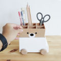 (Preorder) Minimal Food Truck, White, Pencil Holder, Pen Holder, Toothbrush Holder, Toothpaste Holder, Detachable, 2 Pieces, by AquaproThailand. 