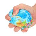 World Map Earth Globe Soft Squeeze Foam Sponge Ball Hand Wrist Exercise Anti-Stress Relief Ball. 