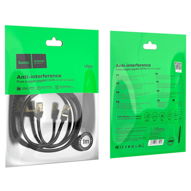 Hoco US02 Level Pure Copper Gigabit Ethernet Cable (1M)