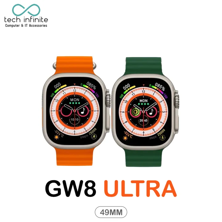 Tech Infinite GW8 Ultra Smartwatch 49MM Smart Watch Advanced Bluetooth Calling Titanium Case smartwatch with global version sport smart watch