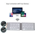 Tech Infinite JEQANG JB-829 Wireless Bluetooth Folding Keyboard Foldable Wireless Keypad for IOS/Android/Windows iPad Tablet phone Wireless Rechargeable Folding Bluetooth Keyboard Foldable Keyboard Tablet Keyboard Foldable design for phone and computer. 