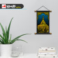 CSS-001 | Wall Hanging Art Velvet Wall Scroll - Myanma iMage Souvenir - ရွှေတိဂုံစေတီတော် ( SHWEDAGON Pagoda ). 