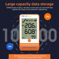 (Preorder) YIERYI GSP-6Pro Humidity and Temperature Data Logger with Bluetooth, 100,000 Data Points for Cold Chain, Food, Lab, and Refrigeration.. 