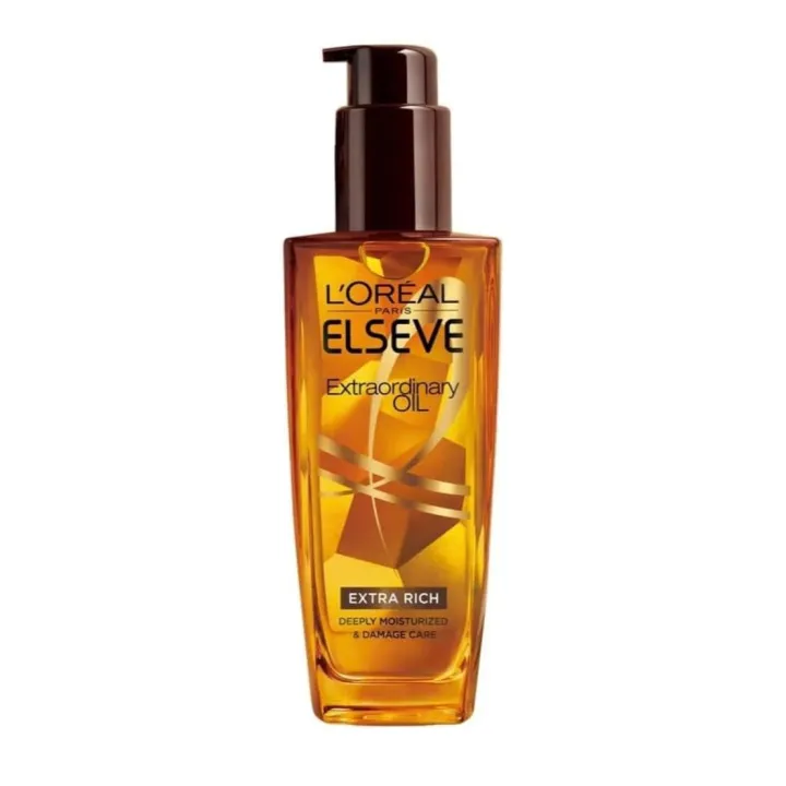 Loreal Thailand Official * L'Oreal Paris Elseve Extraordinary Hair Oil 100ml full size *100% Authentic