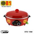81 Electronic 10" Electric Pan ETO-10W (750W) ဒယ်နီ. 